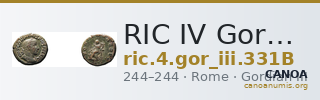 RIC IV Gordian III 331B — CANOA
