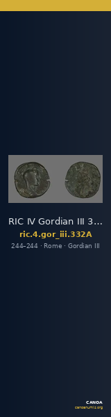 RIC IV Gordian III 332A — CANOA