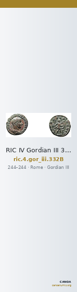 RIC IV Gordian III 332B — CANOA