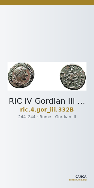 RIC IV Gordian III 332B — CANOA
