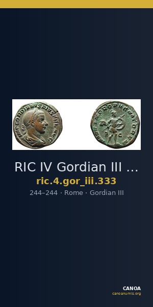 RIC IV Gordian III 333 — CANOA