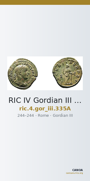RIC IV Gordian III 335A — CANOA