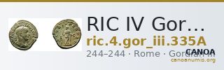 RIC IV Gordian III 335A — CANOA
