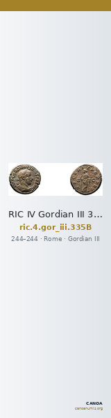 RIC IV Gordian III 335B — CANOA