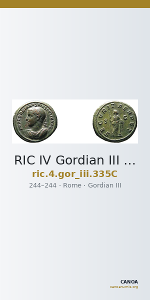 RIC IV Gordian III 335C — CANOA