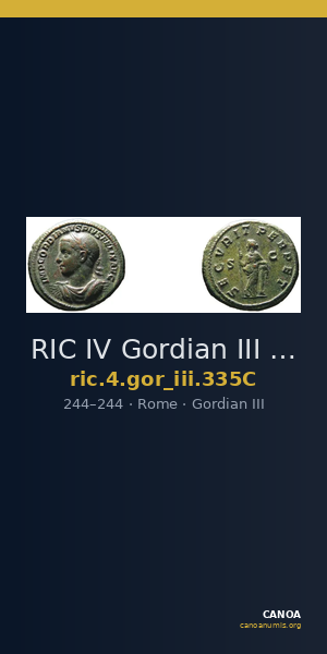 RIC IV Gordian III 335C — CANOA