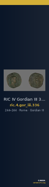 RIC IV Gordian III 336 — CANOA