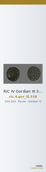 RIC IV Gordian III 338 — CANOA