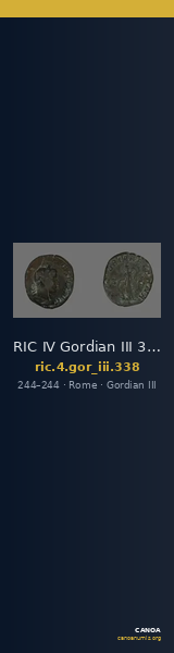 RIC IV Gordian III 338 — CANOA