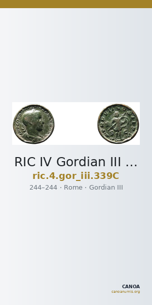 RIC IV Gordian III 339C — CANOA