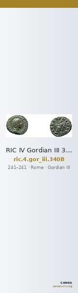 RIC IV Gordian III 340B — CANOA