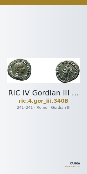 RIC IV Gordian III 340B — CANOA