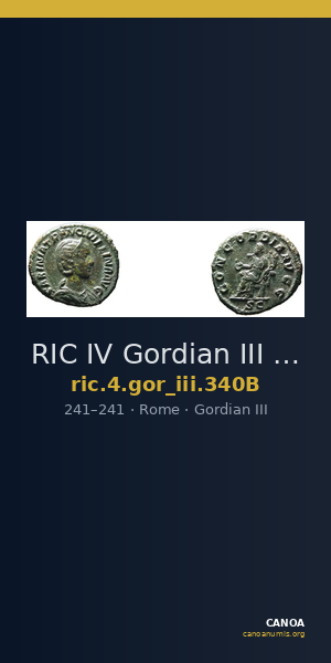RIC IV Gordian III 340B — CANOA