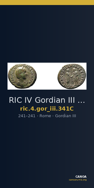 RIC IV Gordian III 341C — CANOA