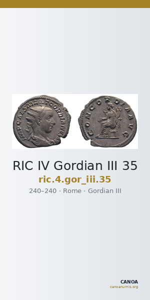 RIC IV Gordian III 35 — CANOA