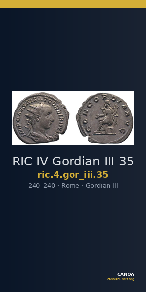 RIC IV Gordian III 35 — CANOA