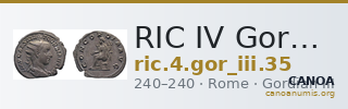 RIC IV Gordian III 35 — CANOA
