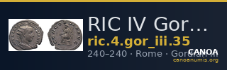 RIC IV Gordian III 35 — CANOA