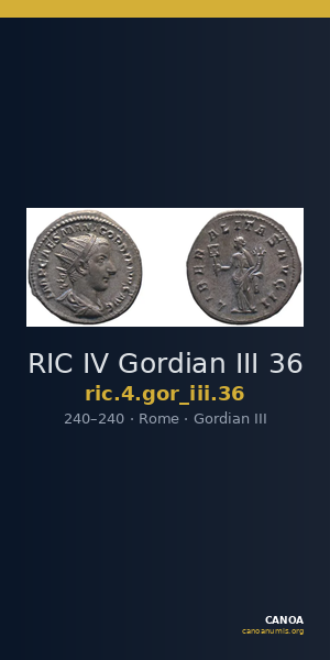 RIC IV Gordian III 36 — CANOA