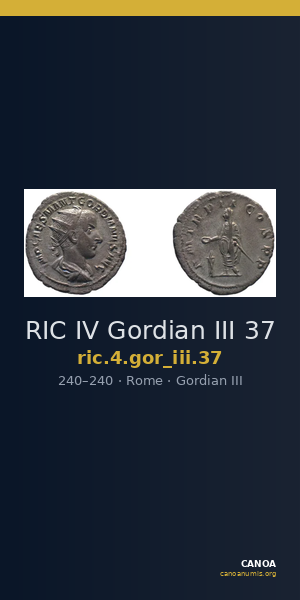 RIC IV Gordian III 37 — CANOA
