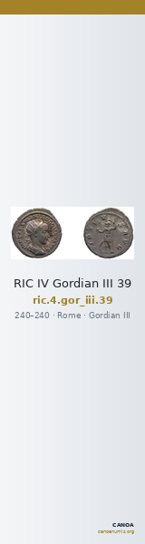 RIC IV Gordian III 39 — CANOA