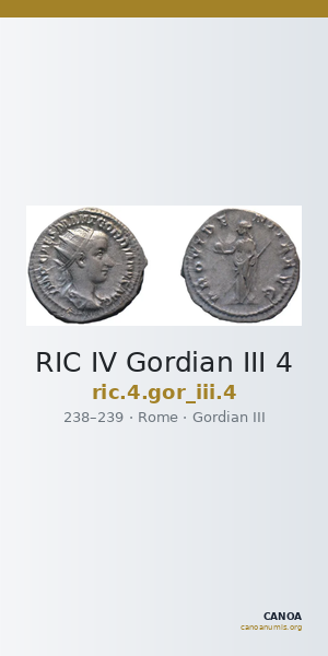 RIC IV Gordian III 4 — CANOA