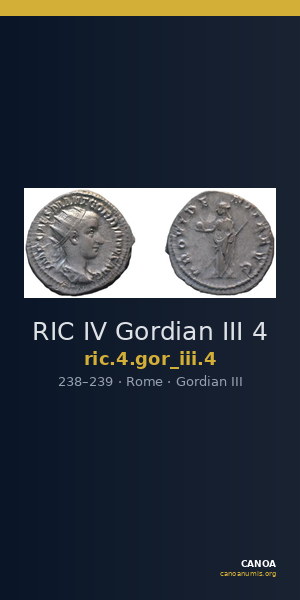 RIC IV Gordian III 4 — CANOA