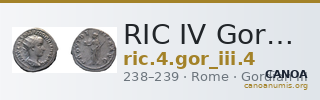 RIC IV Gordian III 4 — CANOA