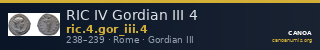 RIC IV Gordian III 4 — CANOA