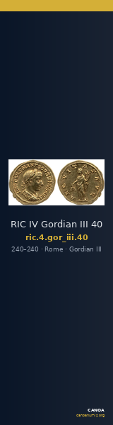 RIC IV Gordian III 40 — CANOA