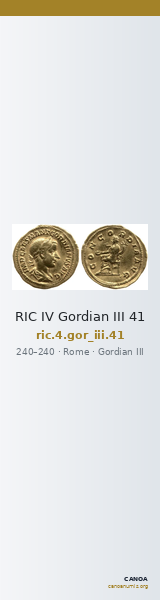 RIC IV Gordian III 41 — CANOA