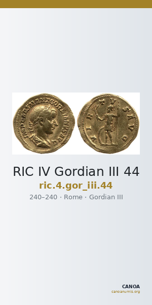 RIC IV Gordian III 44 — CANOA