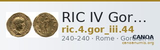 RIC IV Gordian III 44 — CANOA