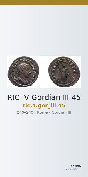 RIC IV Gordian III 45 — CANOA