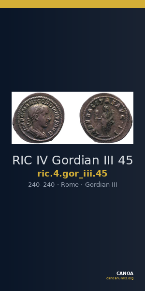 RIC IV Gordian III 45 — CANOA