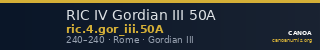 RIC IV Gordian III 50A — CANOA