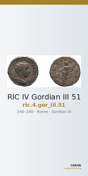 RIC IV Gordian III 51 — CANOA