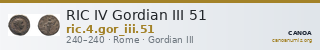 RIC IV Gordian III 51 — CANOA