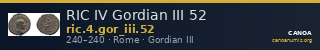 RIC IV Gordian III 52 — CANOA