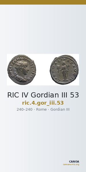 RIC IV Gordian III 53 — CANOA