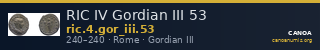 RIC IV Gordian III 53 — CANOA