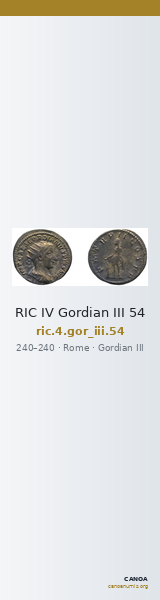 RIC IV Gordian III 54 — CANOA