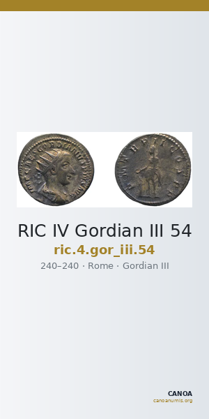 RIC IV Gordian III 54 — CANOA