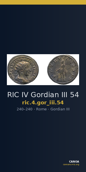 RIC IV Gordian III 54 — CANOA