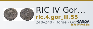 RIC IV Gordian III 55 — CANOA