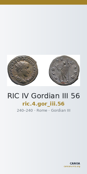 RIC IV Gordian III 56 — CANOA