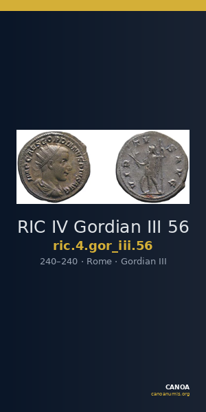 RIC IV Gordian III 56 — CANOA