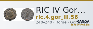 RIC IV Gordian III 56 — CANOA