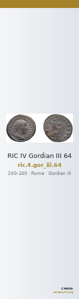 RIC IV Gordian III 64 — CANOA