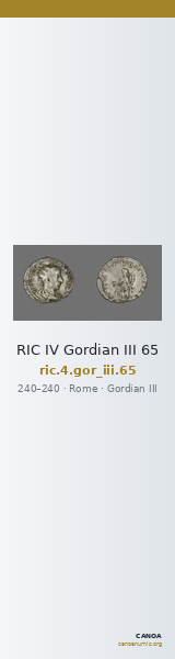 RIC IV Gordian III 65 — CANOA